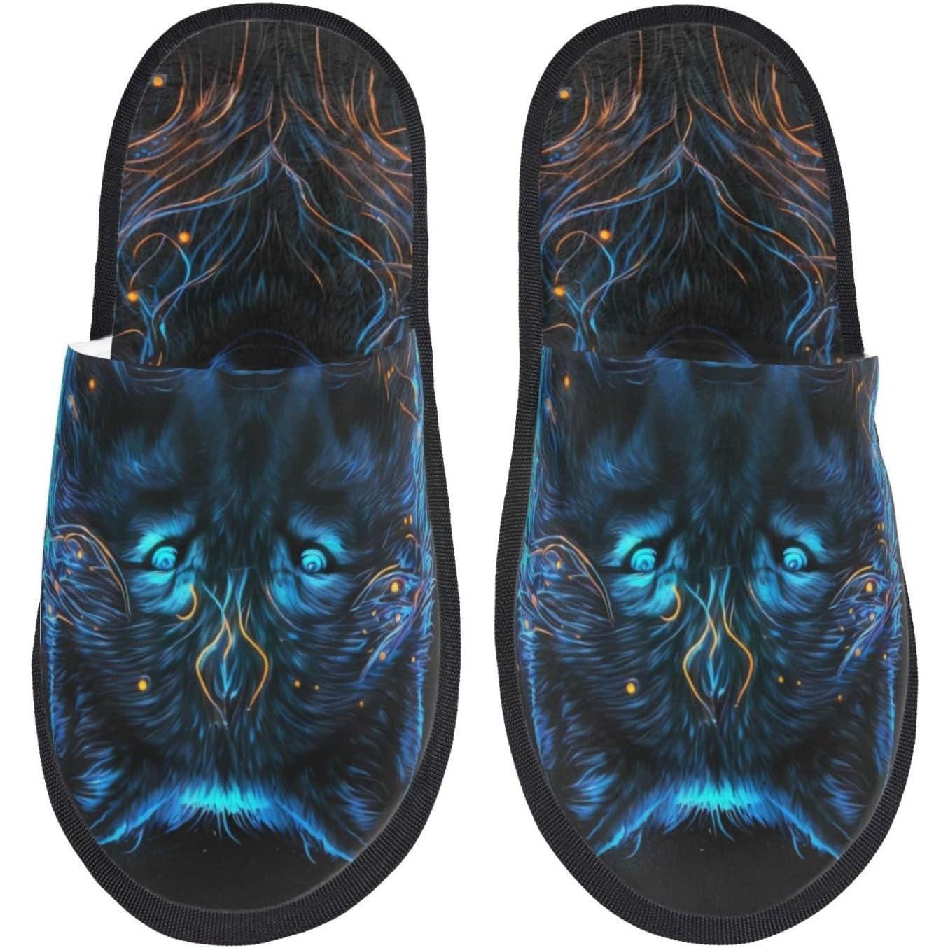 Outdoor Lighting On House - Cool Blue Light Wolf Print Damen