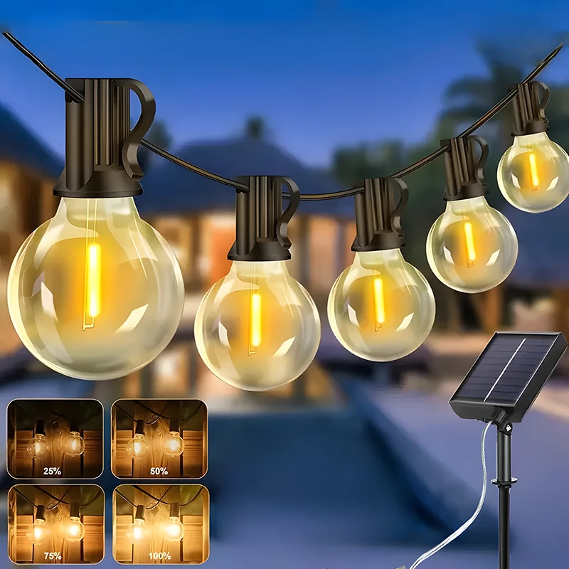 String Light Bistro - G40 Led Solar Globe Led Lichterketten