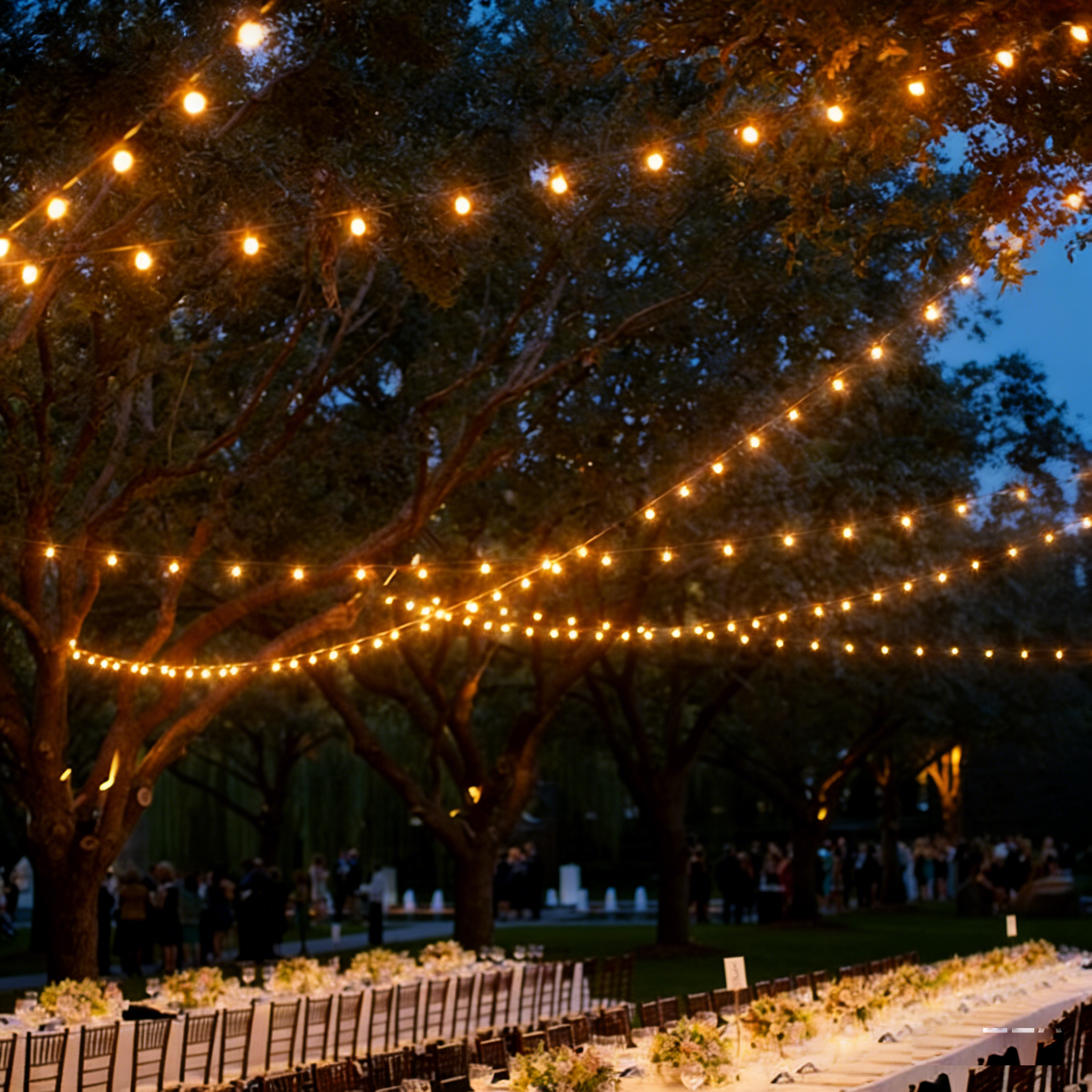String Light Bistro - Outdoor G40 Terrassen-Lichterkette 25 Klare Glühbirnen