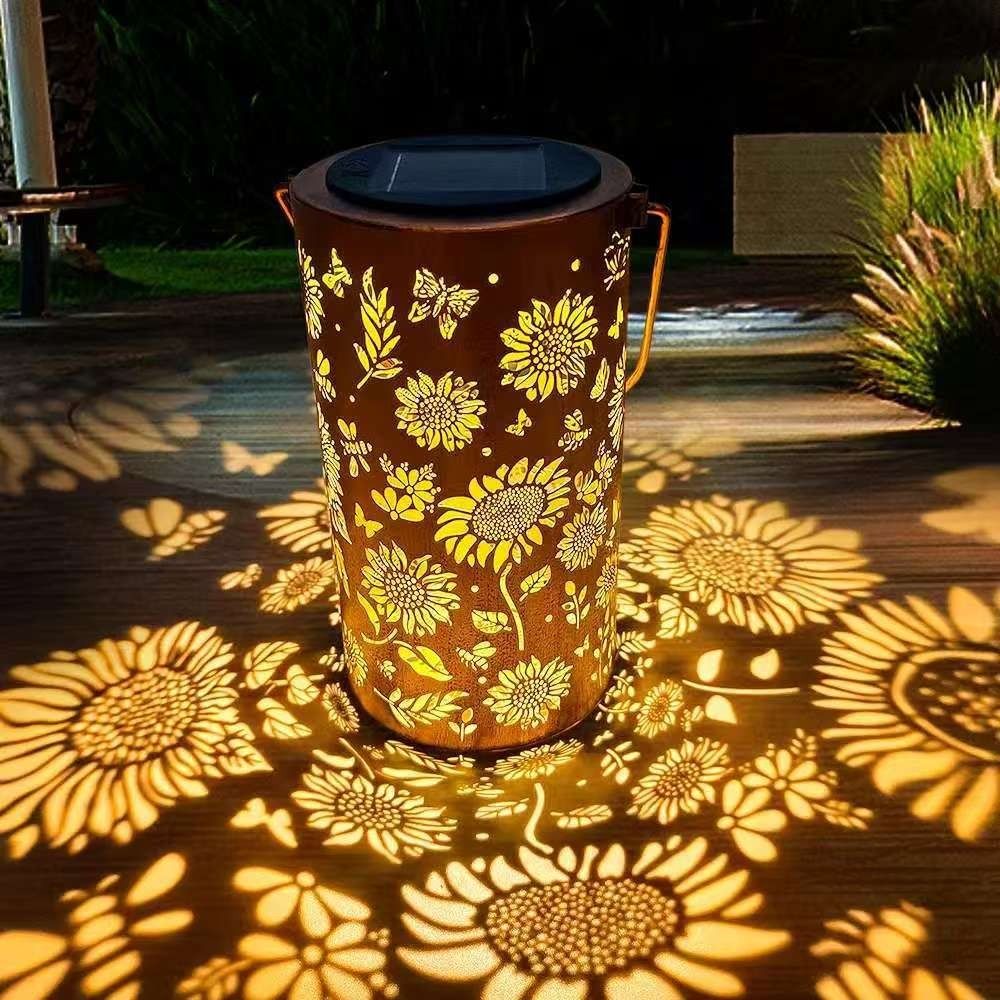 Outdoor Lighting Manufacturers - Sonnenblumenlicht und Schattenlicht, wasserdichte Außenleuchte, solarbetrieben,