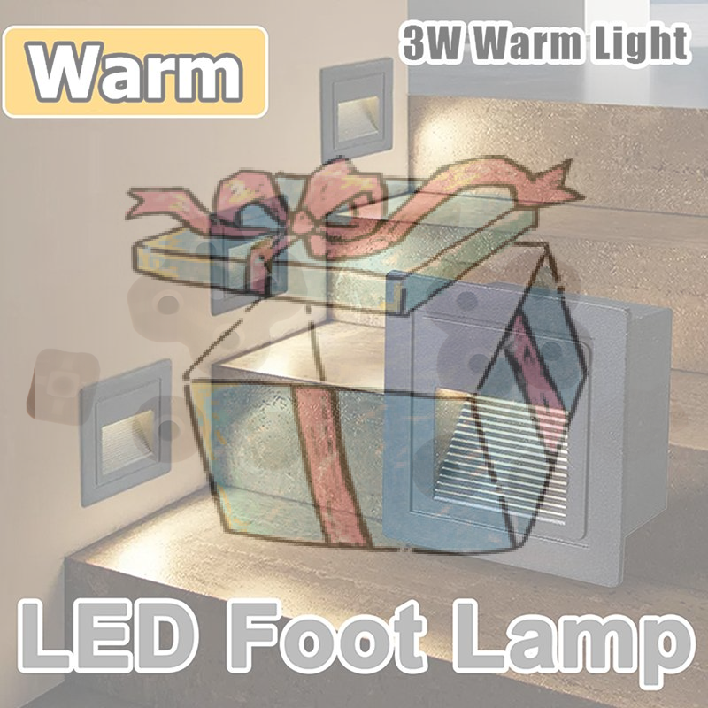Outdoor Lighting For Steps - 【CCA】3W LED Wasserdichte Stufenleuchte, Einbau-Eckwandleuchte für