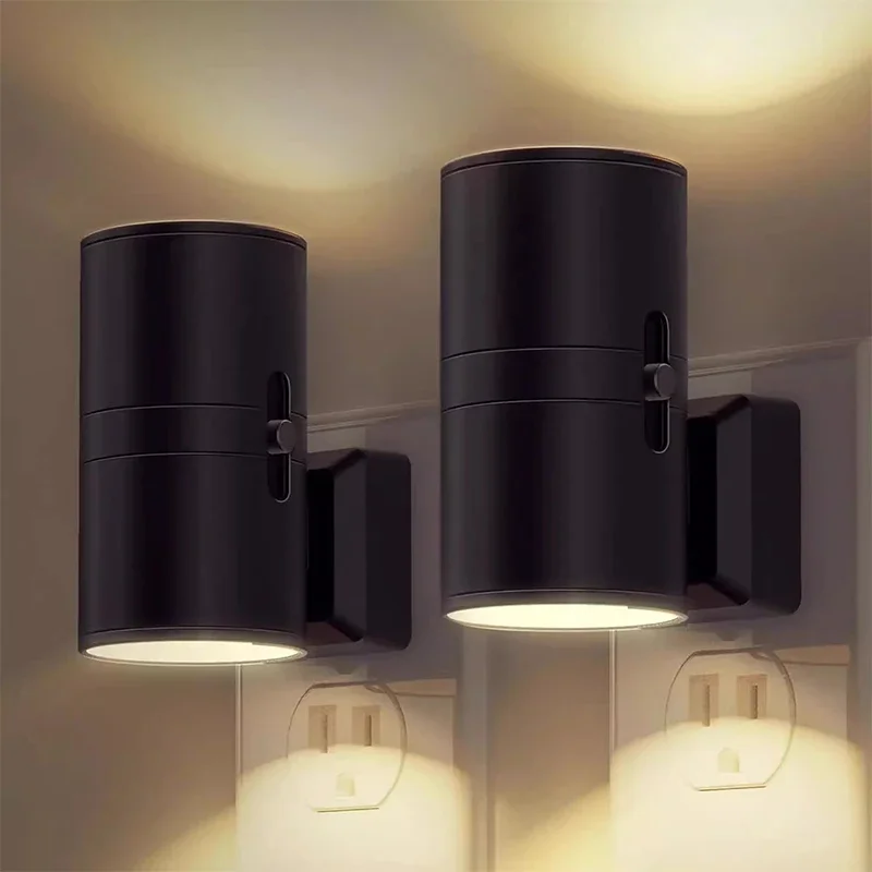 Dusk To Dawn Bulb - LED-Nachtlicht, Plug-in-Dämmerungs- bis Morgendämmerungssensor, einstellbare Helligkeit,