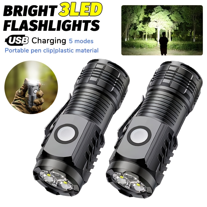 Outdoor Lighting Junction Box - Tragbare Mini-LED-Handtaschenlampe Leistungsstarke Fingerspitzen-Taschenlampe Outdoor Wasserdichte