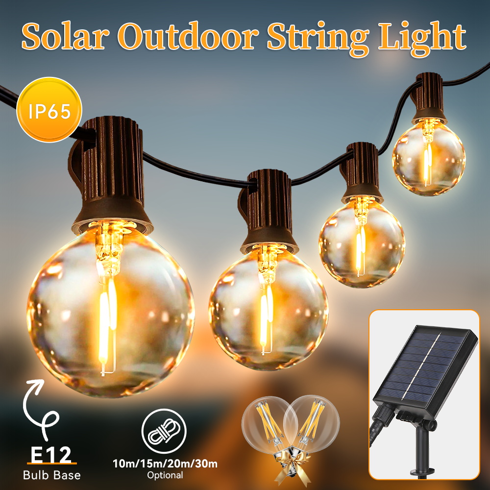 String Light Bistro - Outdoor LED Solar Licht Wasserdicht Garten