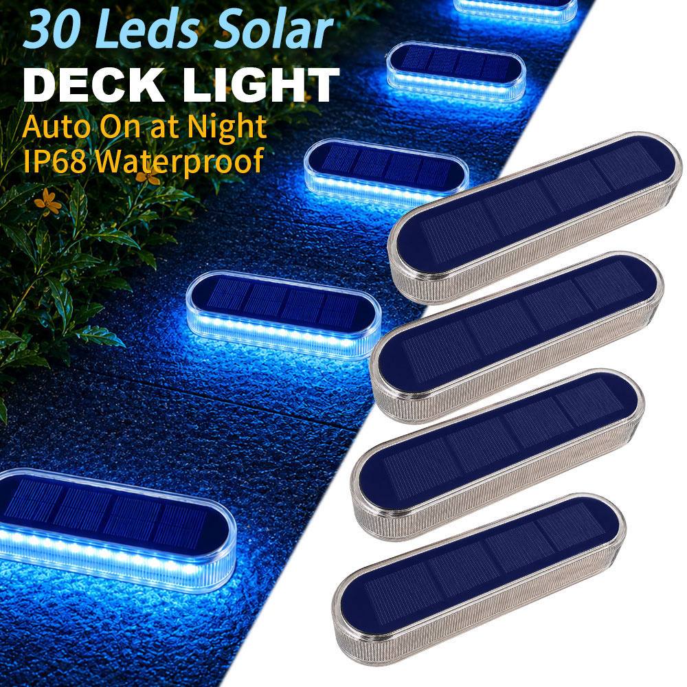 Outdoor Lighting Ground Fixtures - Solar-Gartenleuchte 2700K Warmweiß, Bodeneinbauleuchte mit automatischer