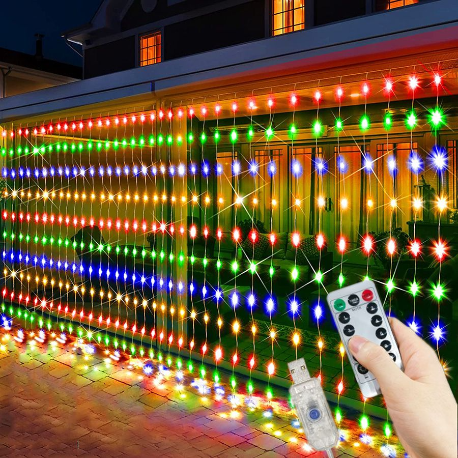 Outdoor Lighting On House - LED-Girlande, Lichterkette für Garten, 6 m,