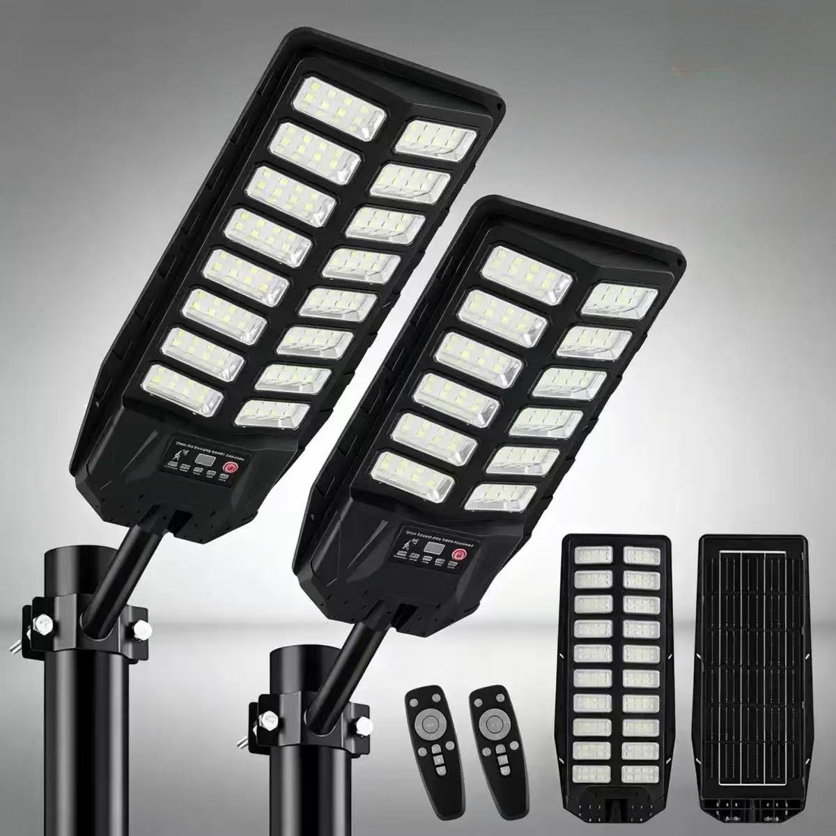 Dusk To Dawn Bulb - Solar-Straßenleuchten für Außenbereiche mit Bewegungssensor, Dämmerungssensor,