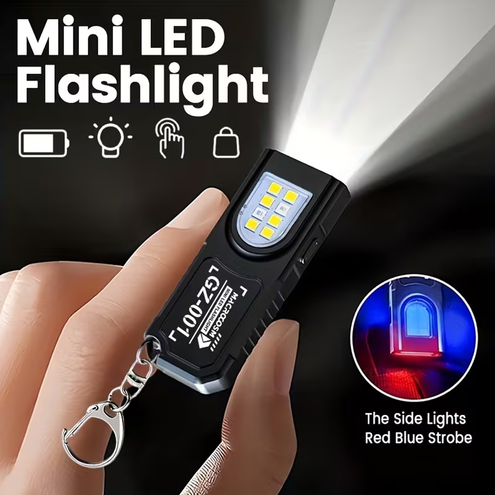 Outdoor Lighting Guide - Mini COB LED Schlüsselanhänger Taschenlampe USB