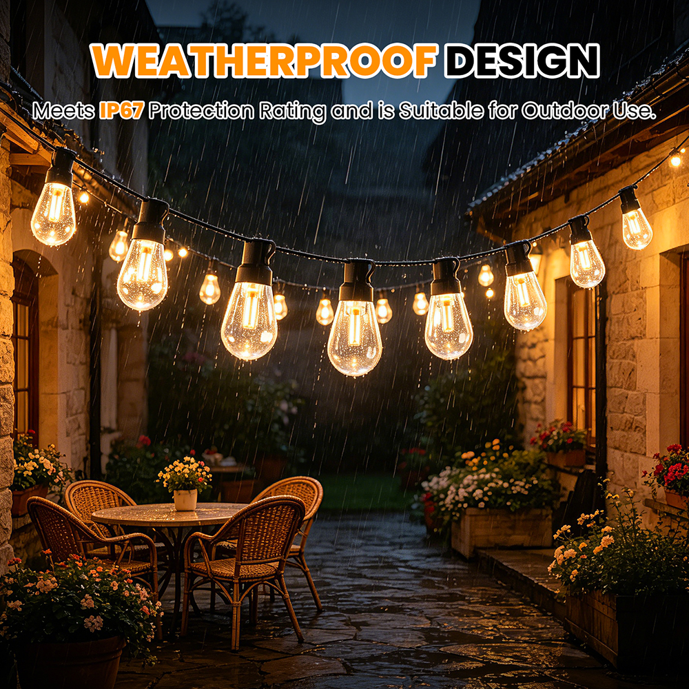 9M bis 60M 24V Warmweiße Kugel – String Light Bistro Bewertung und Preis