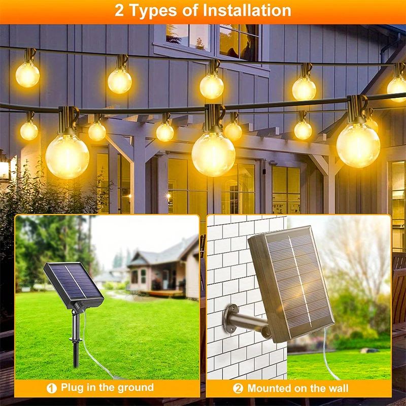G40 Led Solar Globe Led Lichte – String Light Bistro Bewertung und Preis