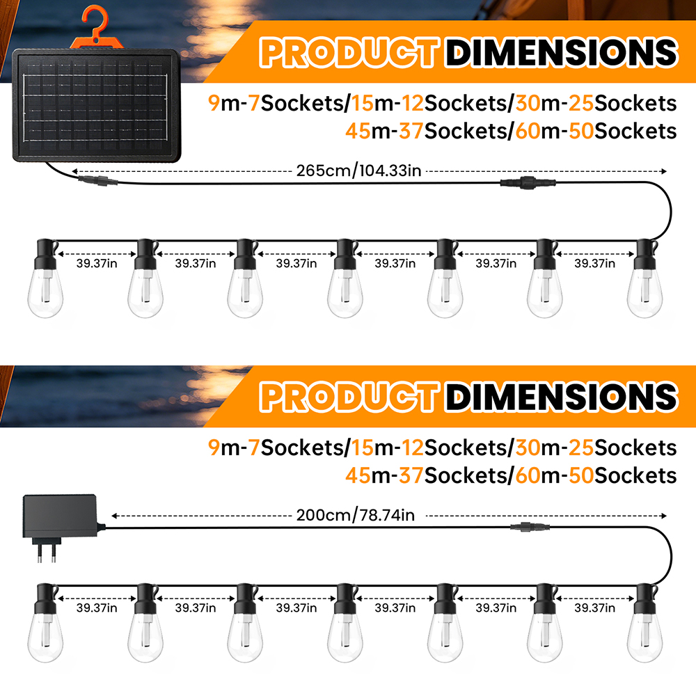 Solar Warmweiße LED-Lichterket – String Light Bistro Bewertung und Preis