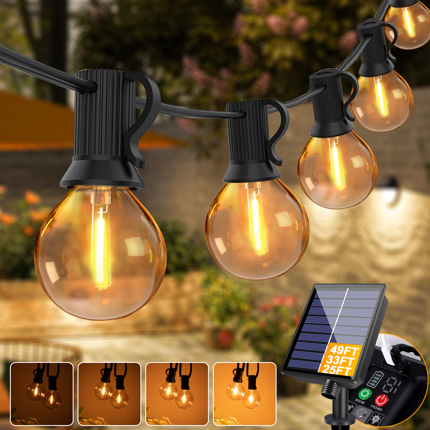 Solar-Lichterkette für den Auß – String Light Bistro Bewertung und Preis