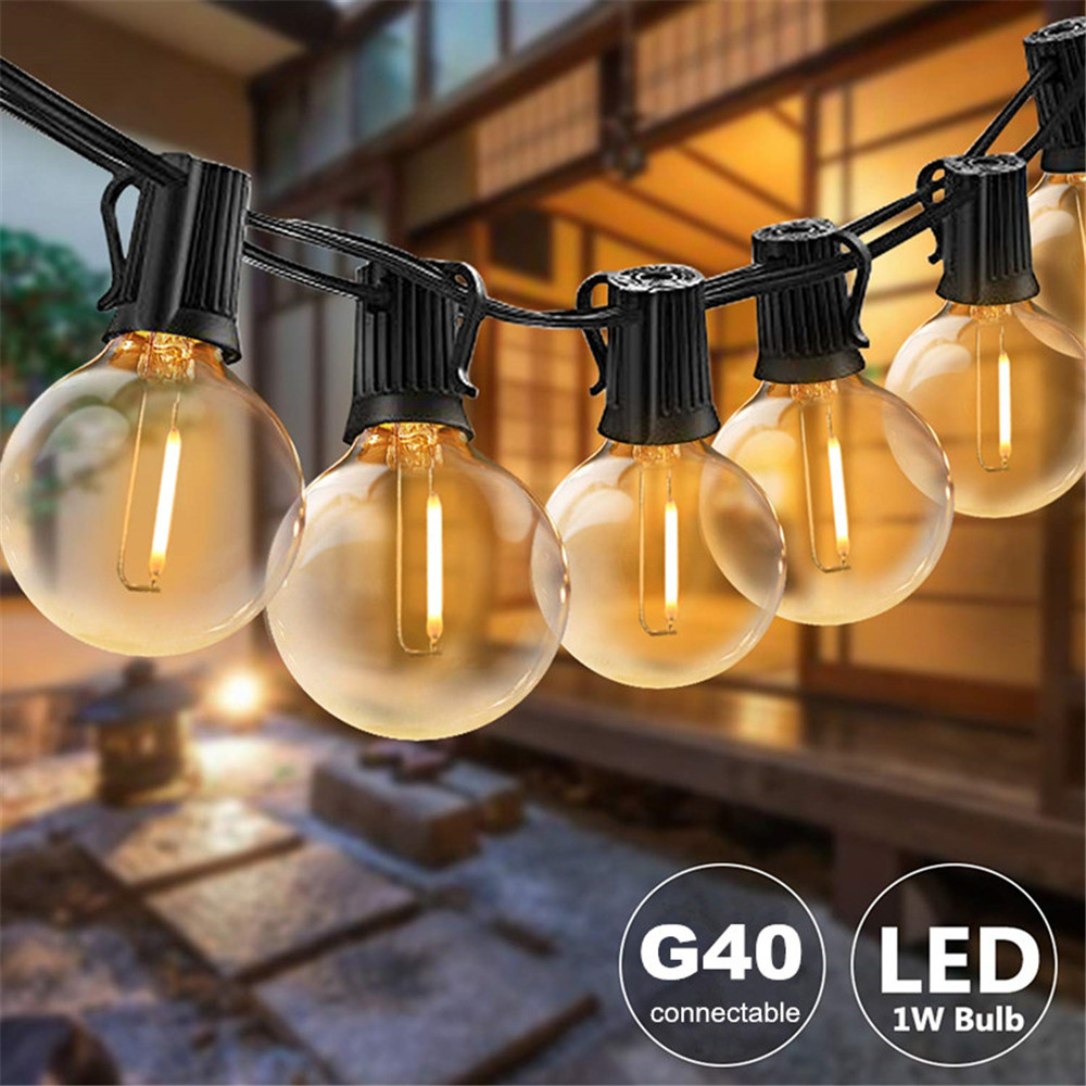 25FT/50FT G40 Outdoor-Lichterk – String Light Bistro Bewertung und Preis