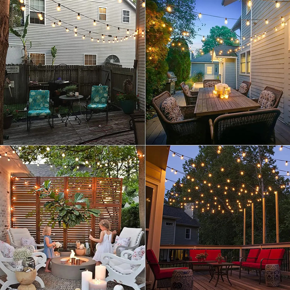 25FT/50FT G40 Outdoor-Lichterk – String Light Bistro Bewertung und Preis