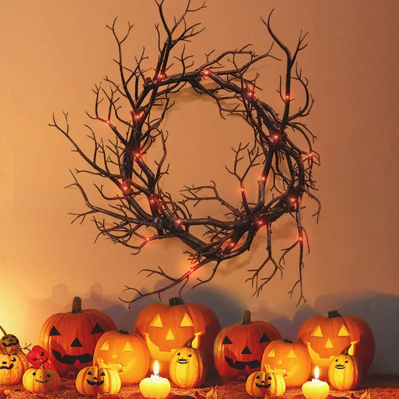 Halloween Dekoration Kranz Dek – Outdoor Lighting On House Bewertung und Preis