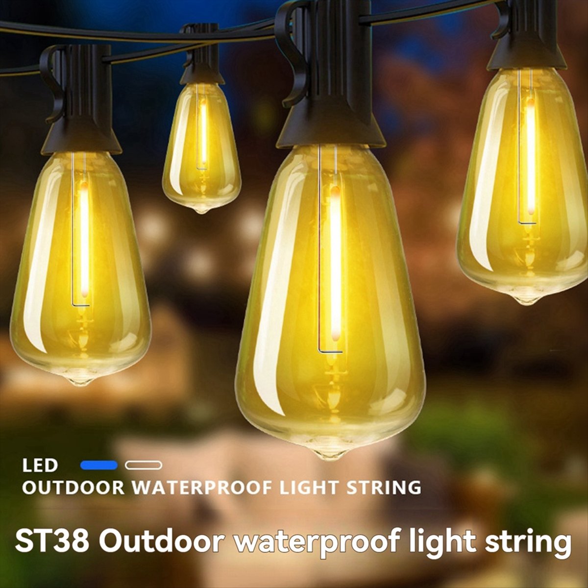 Top ST38 LED-Lichterkette für  – String Light Bistro Bewertung und Preis