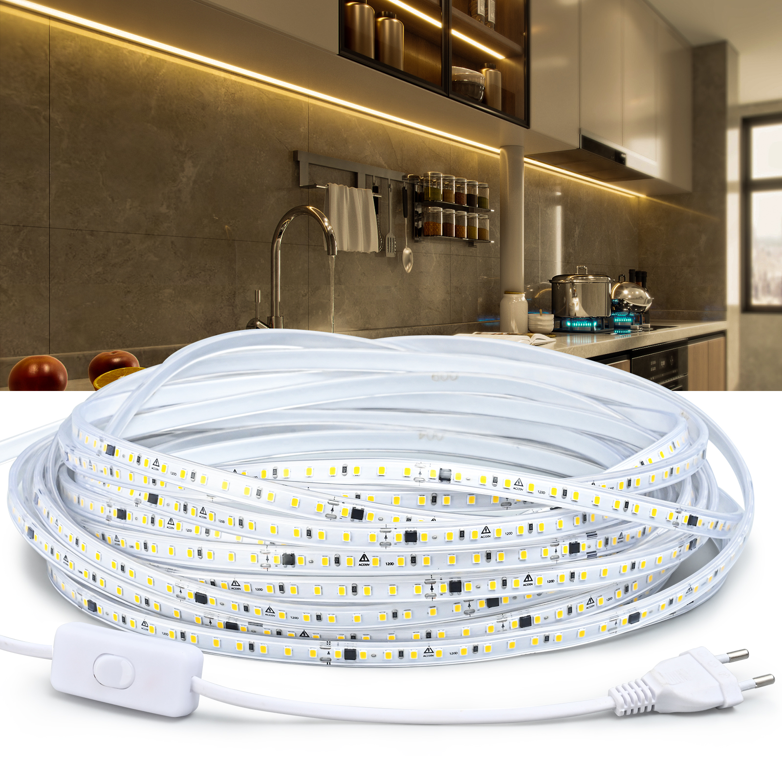 220V Wasserdichte LED Streifen – Outdoor Lighting On House Bewertung und Preis