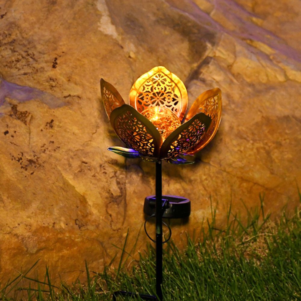 Lotusförmige solarbetriebene L – Outdoor Lighting Ground Fixtures Bewertung und Preis