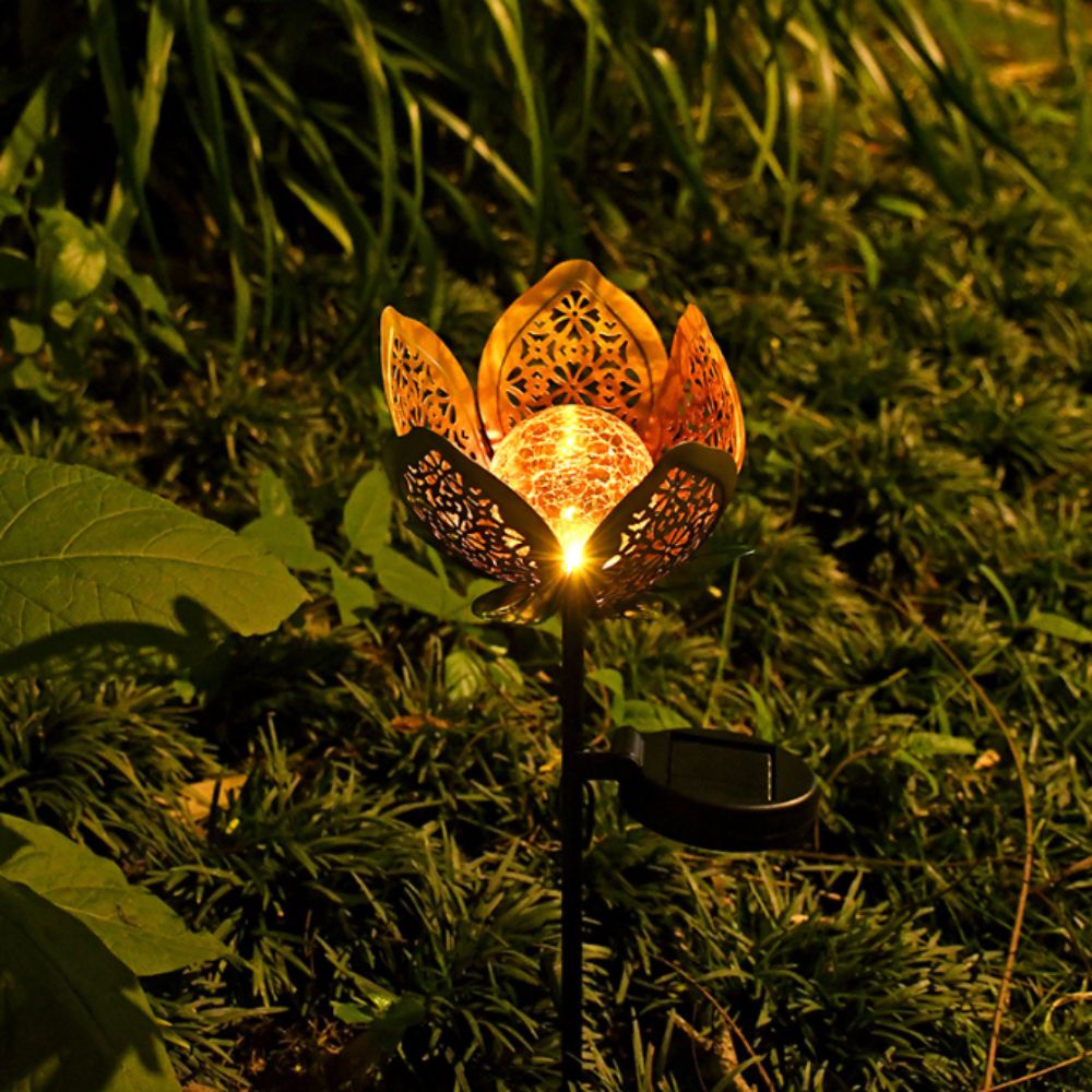 Lotusförmige solarbetriebene L – Outdoor Lighting Ground Fixtures Bewertung und Preis