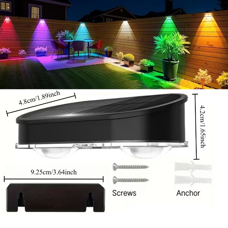 RGB Solar-Zaunleuchte IP44, 8  – Dusk To Dawn Bulb Bewertung und Preis