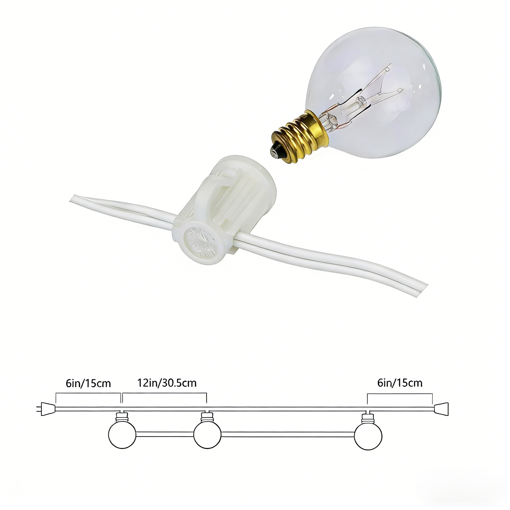 8M G40 Glühbirnen-Lichterkette – String Light Bistro Bewertung und Preis