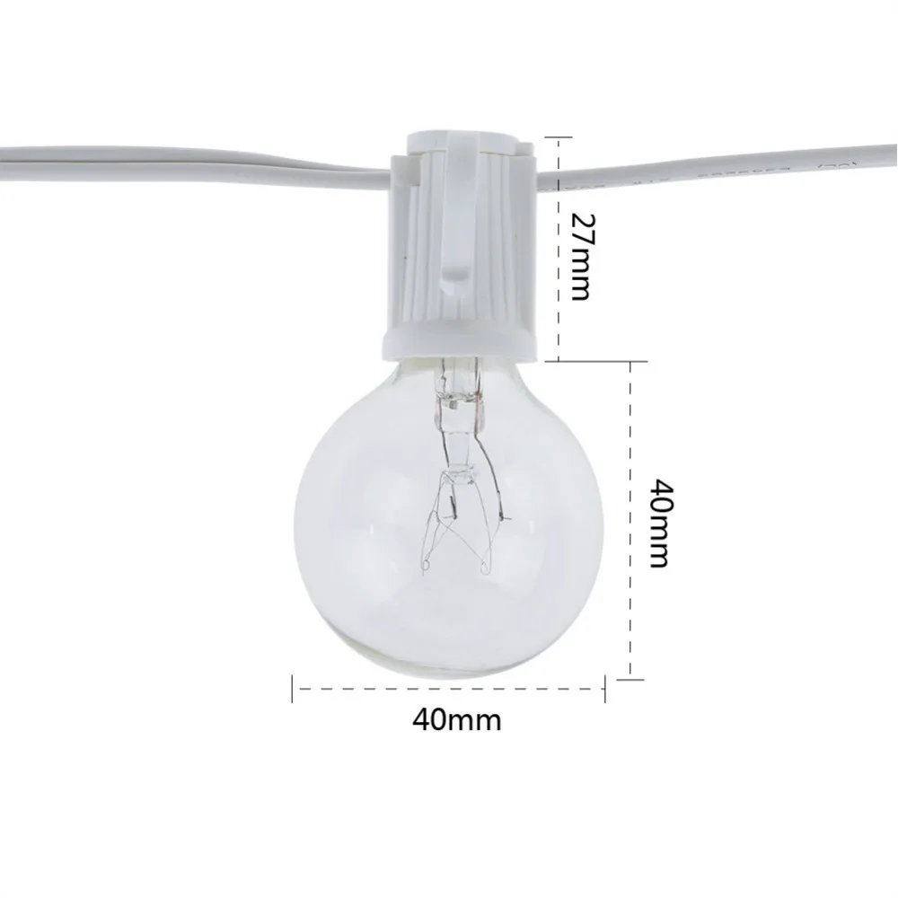 8M G40 Glühbirnen-Lichterkette – String Light Bistro Bewertung und Preis