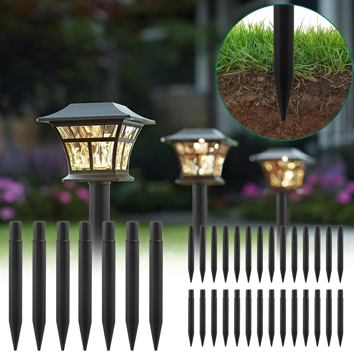 1-32PCS Solar Garten Lichter O – Outdoor Lighting Ground Fixtures Bewertung und Preis