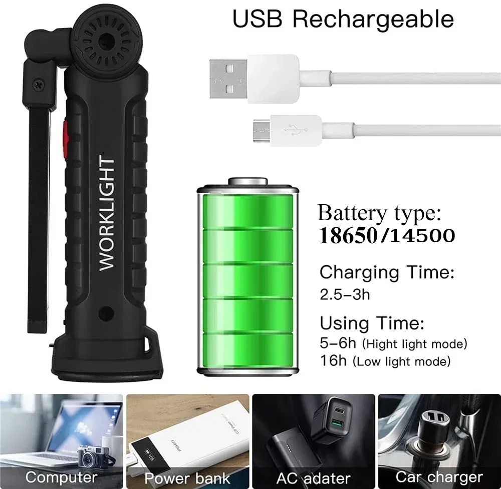 LED COB Taschenlampe USB wiede – Outdoor Lighting Guide Bewertung und Preis