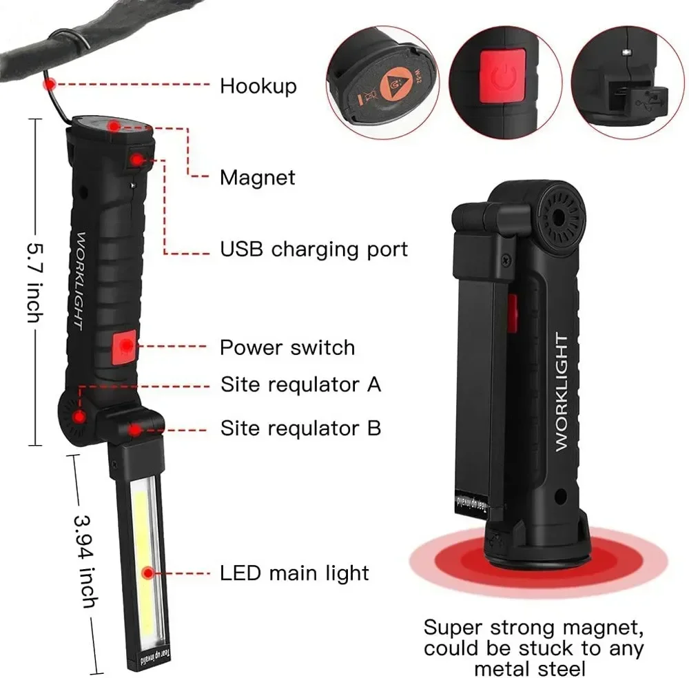 LED COB Taschenlampe USB wiede – Outdoor Lighting Guide Bewertung und Preis