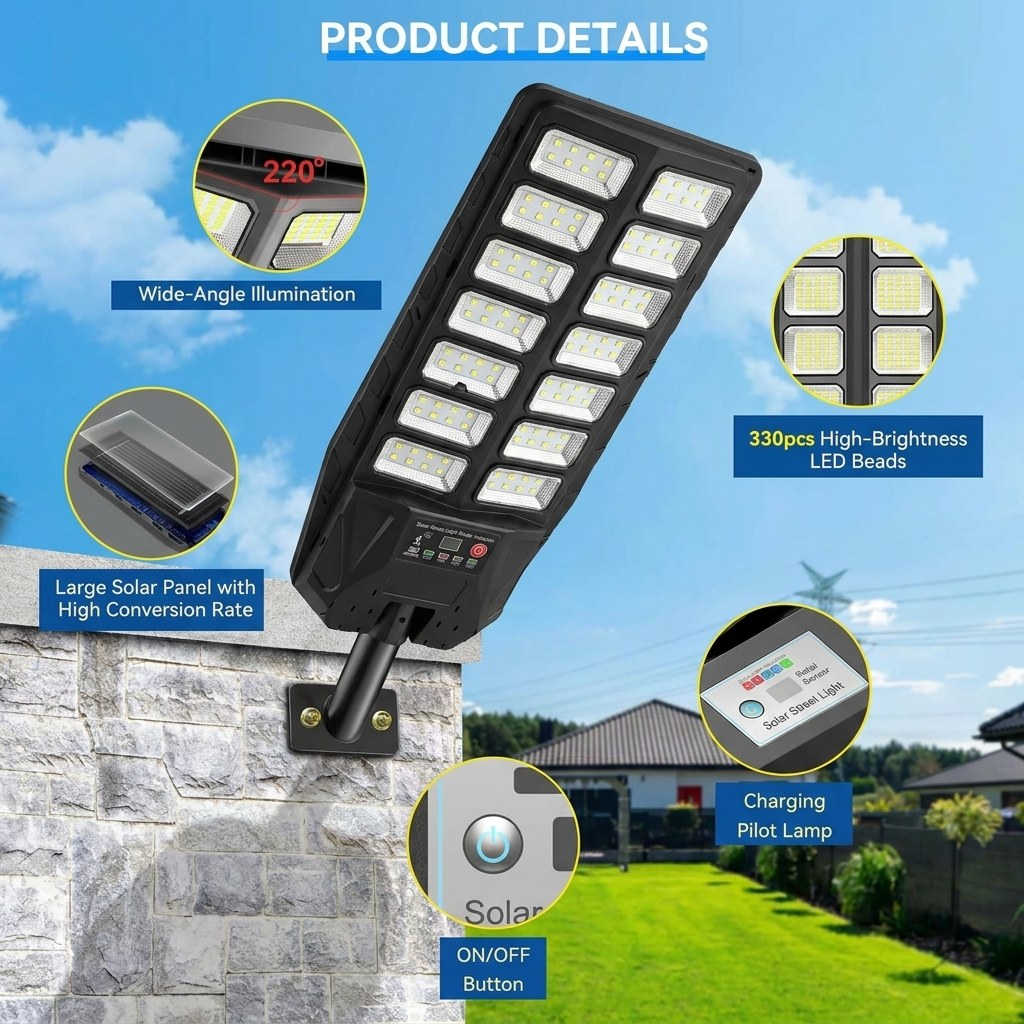 10000W Solar-Straßenleuchten f – Dusk To Dawn Bulb Bewertung und Preis